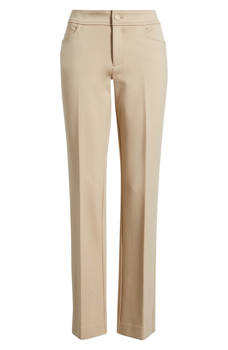 Anne Klein Compression Flare Leg Ponte Pants, Alternate, color, Latte