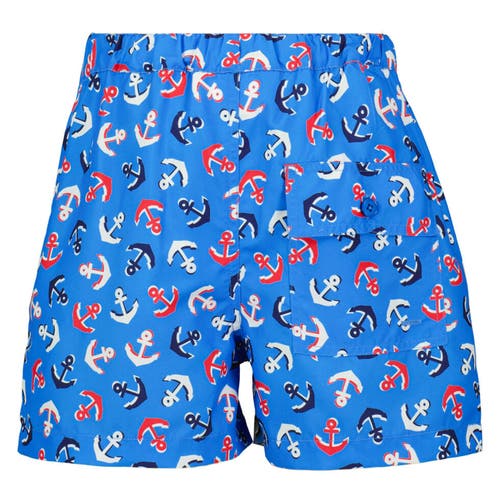 Rachel Riley Anchor-print Swim Shorts In Blue