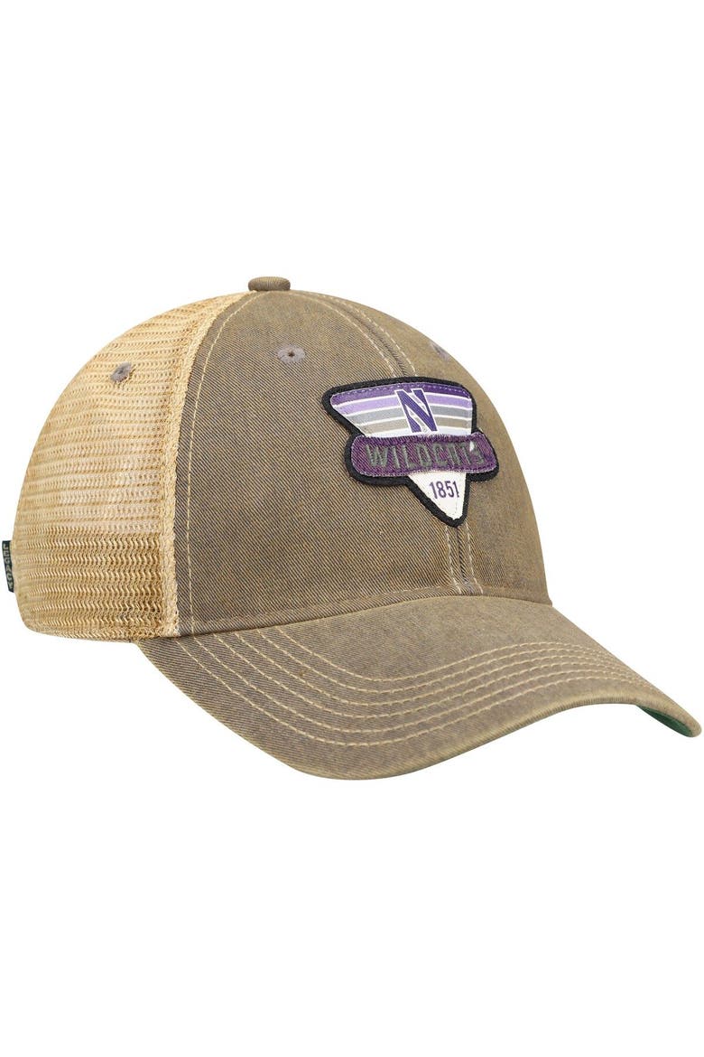 Men's Gray Northwestern Wildcats Legacy Point Old Favorite Trucker Snapback Hat, Alternate, color, Gray