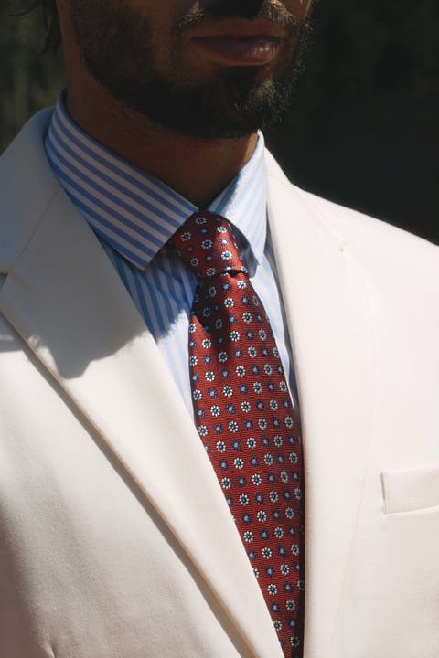 Umbria - Extra Long Silk Jacquard Tie for Men