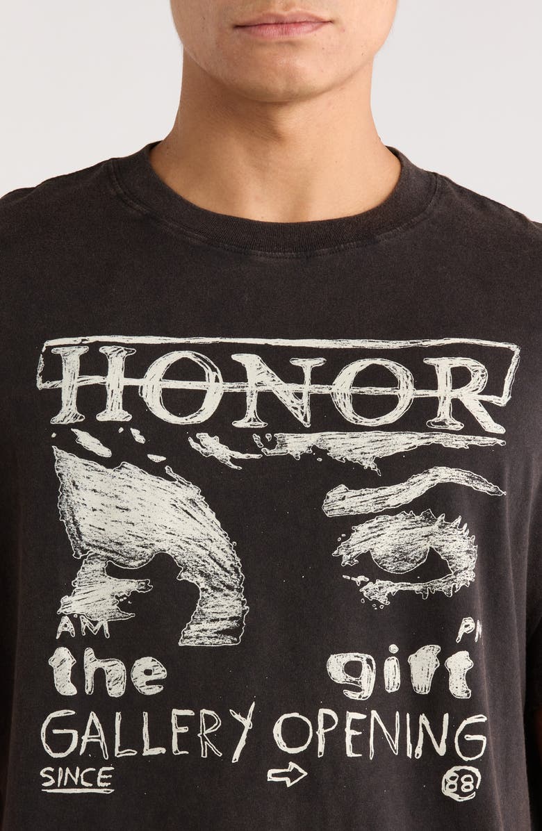 HONOR THE GIFT Art That Reflects Graphic T-Shirt, Alternate, color, Black