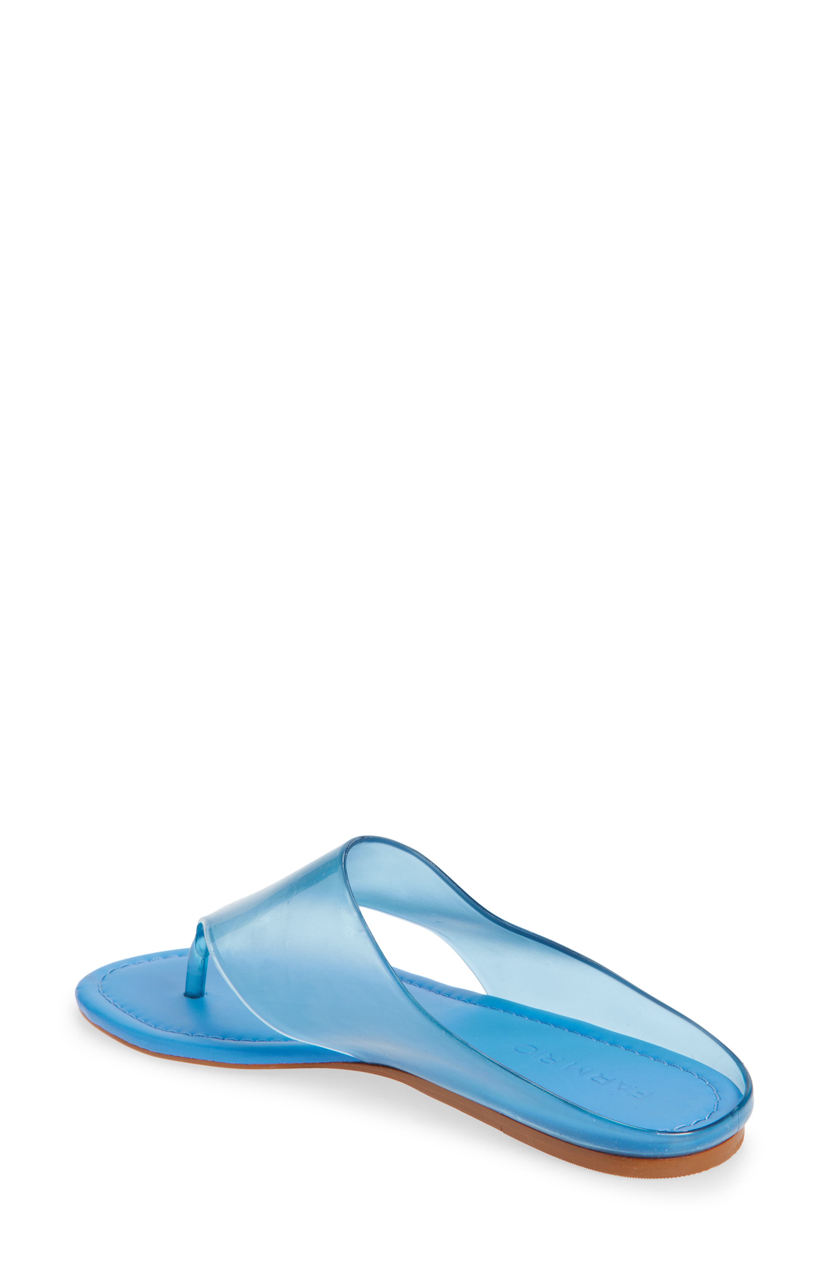 FARM Rio Jelly Flat Flip Flop, Alternate, color, Blue Bird