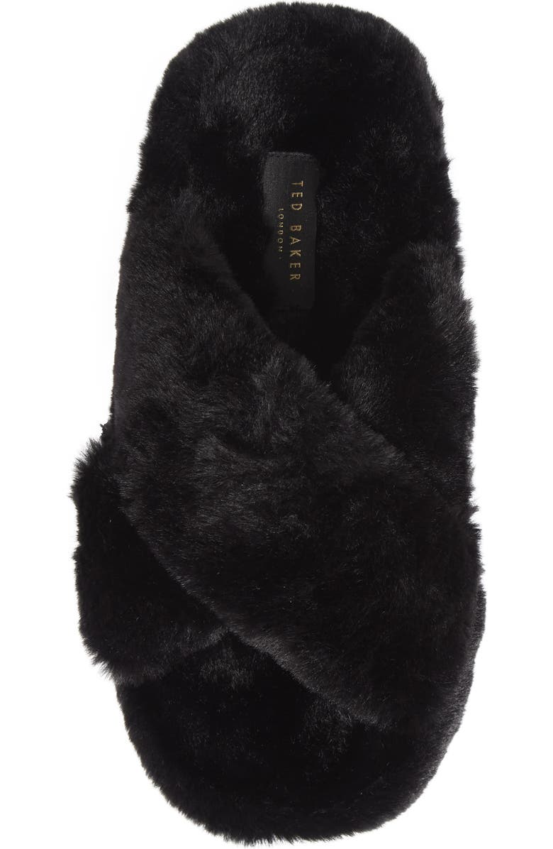 Ted Baker London Lopply Faux Fur Slipper, Alternate, color,