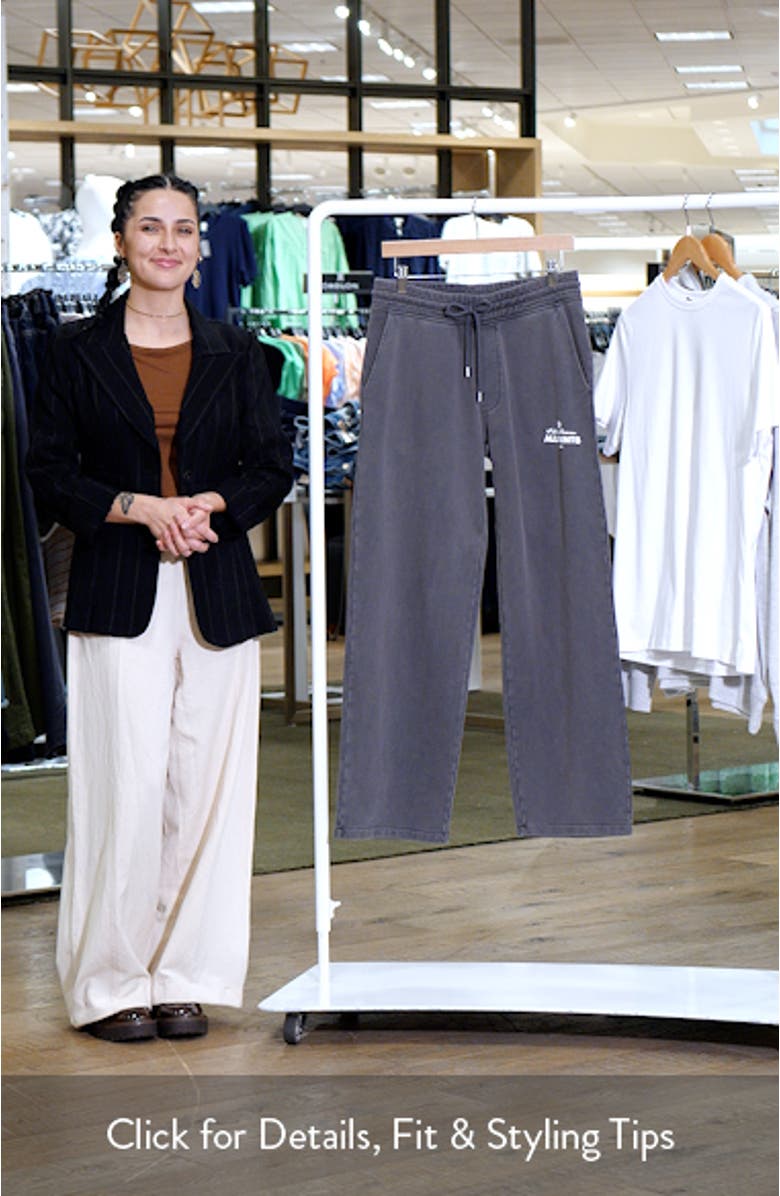 Soleil Organic Cotton Graphic Sweatpants, sales video thumbnail