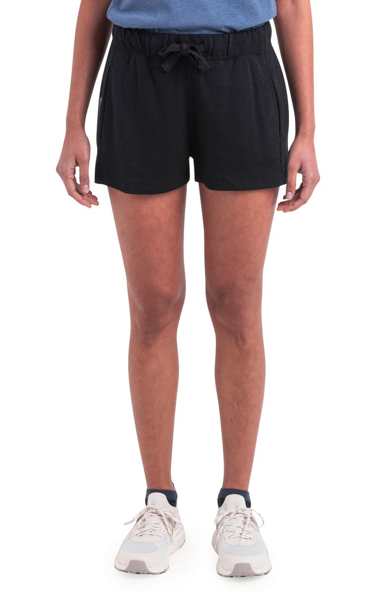Icebreaker Lyocell & Merino Blend 200 Crush Shorts, Main, color, Black