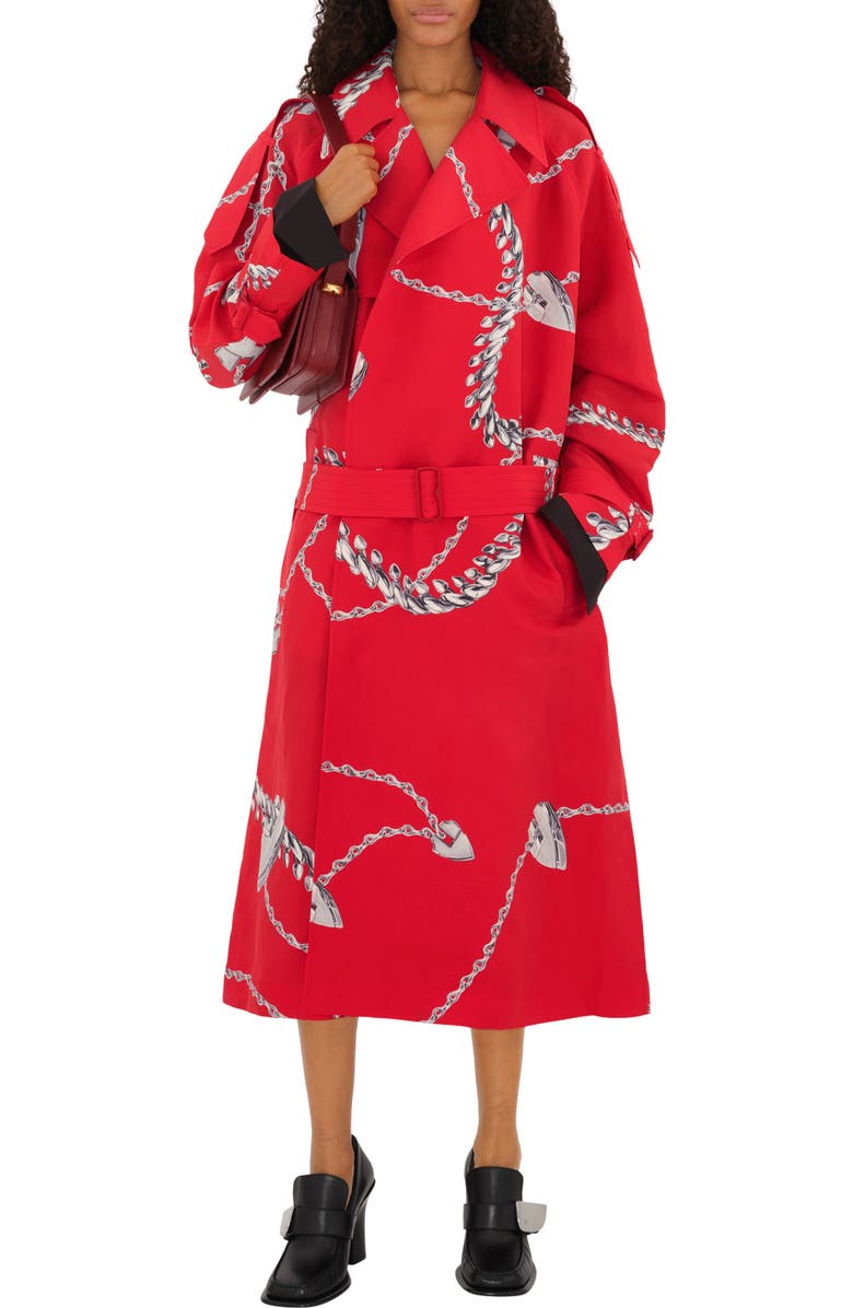 Burberry Leather London Shield High Heeled Loafers, Alternate, color, Black