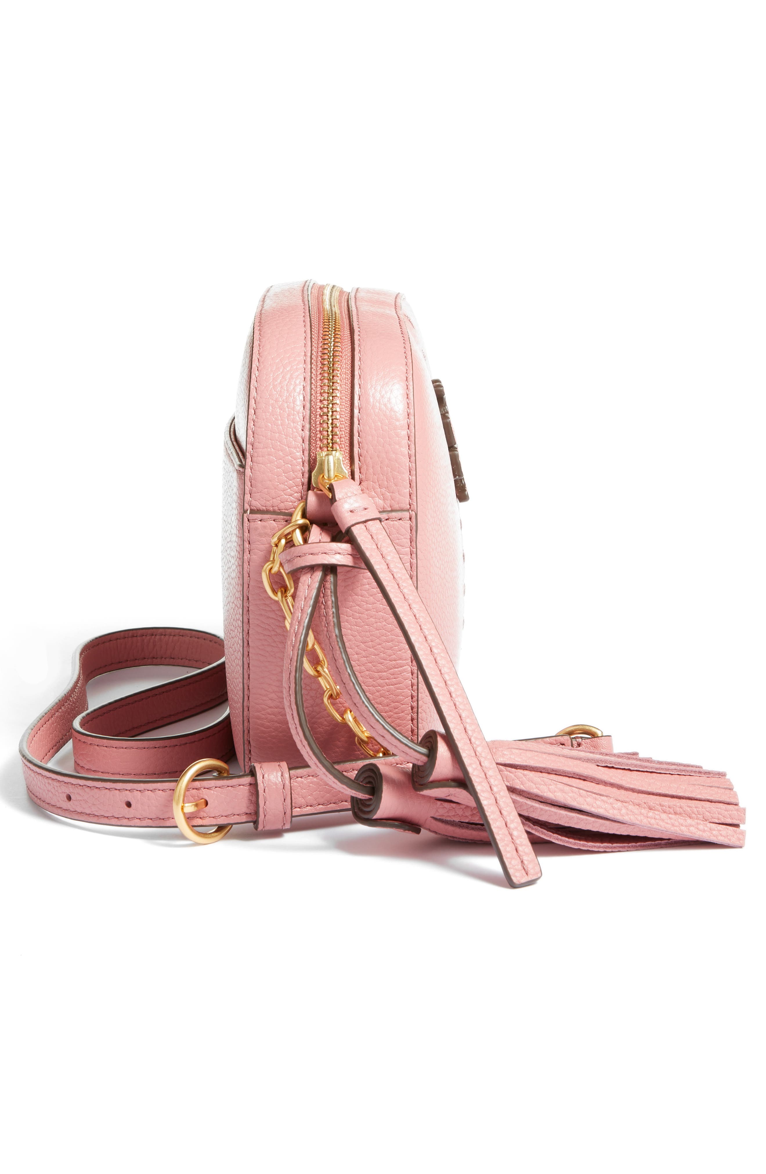McGraw Leather Camera Bag, Alternate, color, PINK MAGNOLIA