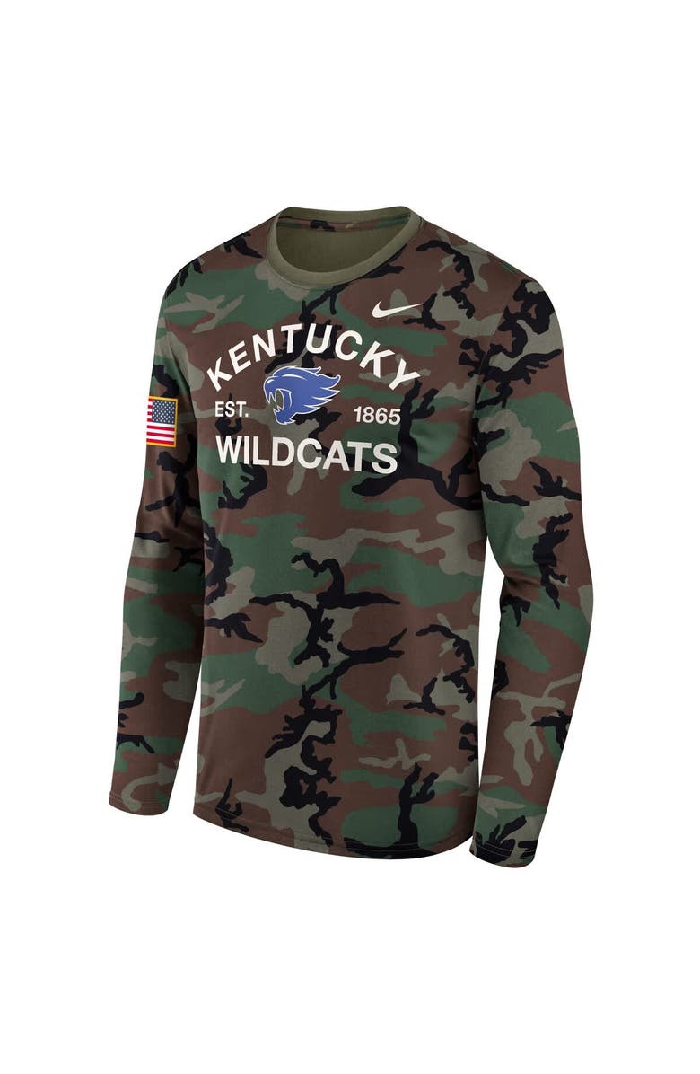 Nike Men's Nike Camo Kentucky Wildcats 2025 Military Appreciation Legend Dri-FIT Long Sleeve T-Shirt, Alternate, color, Camo