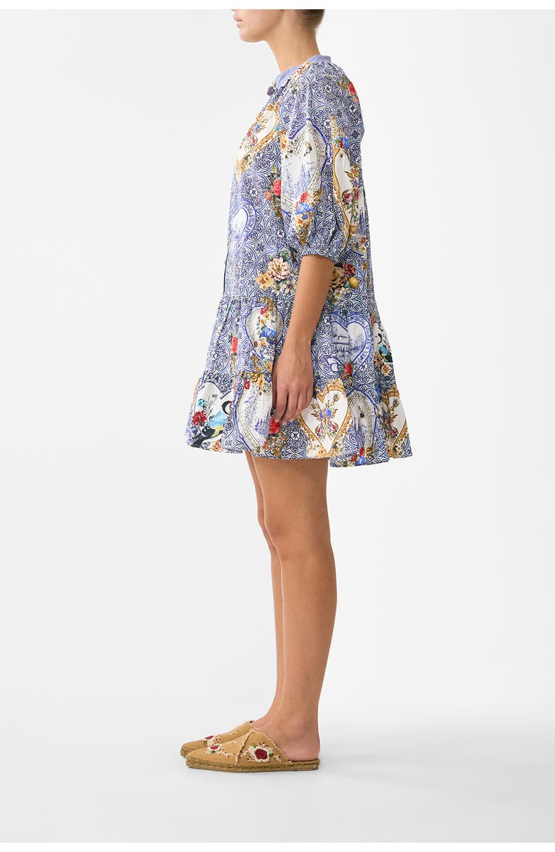 Camilla Puff Sleeve Shirt Dress, Alternate, color, The Pottery Parlour