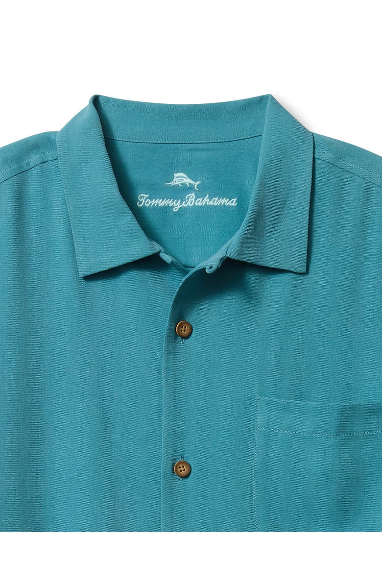 Tommy Bahama Tommy Grand Prix Embroidered Graphic Silk Camp Shirt, Alternate, color,