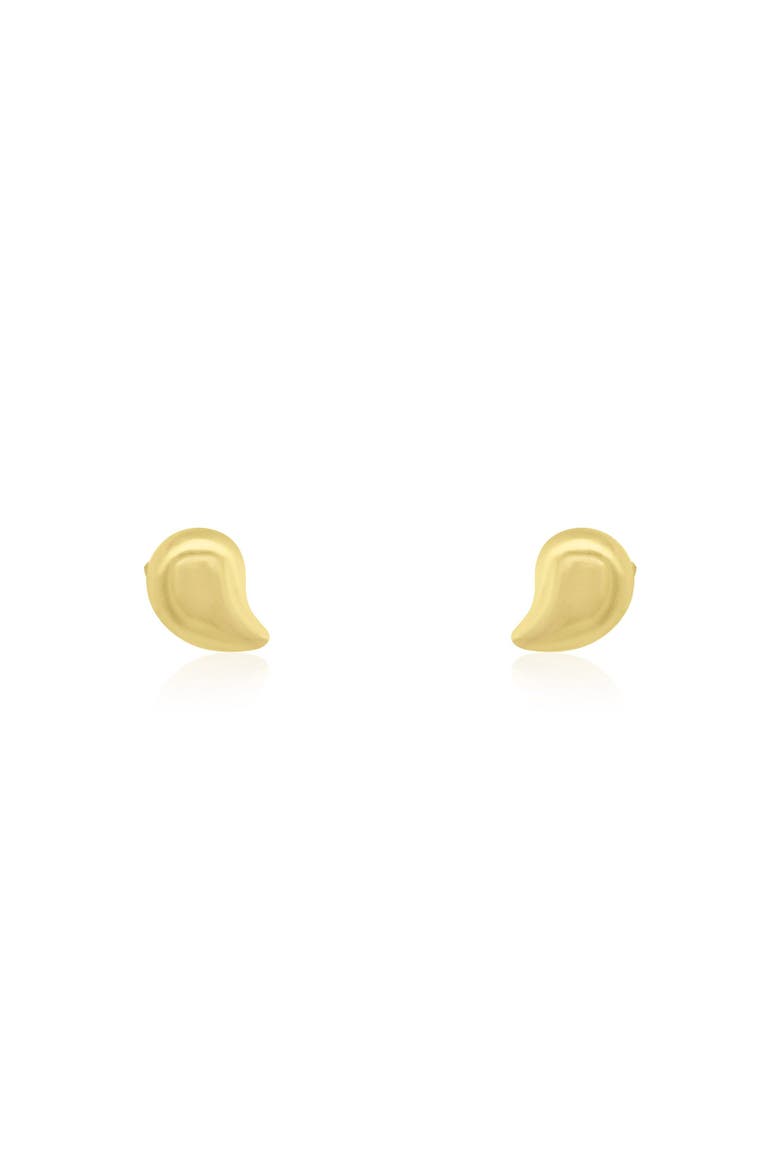 Mini Gold Tear Drop Screw Back Stud Earrings, Alternate, color, Gold