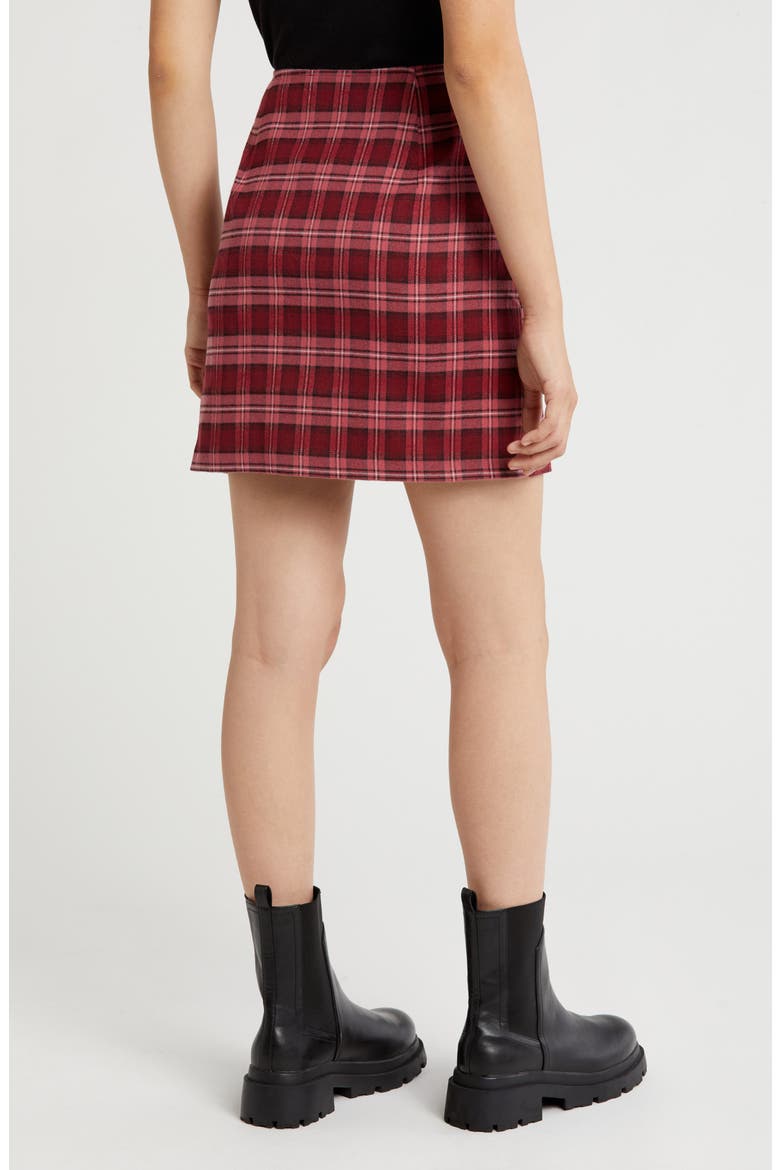 Plaid Miniskirt, Alternate, color, MULTI