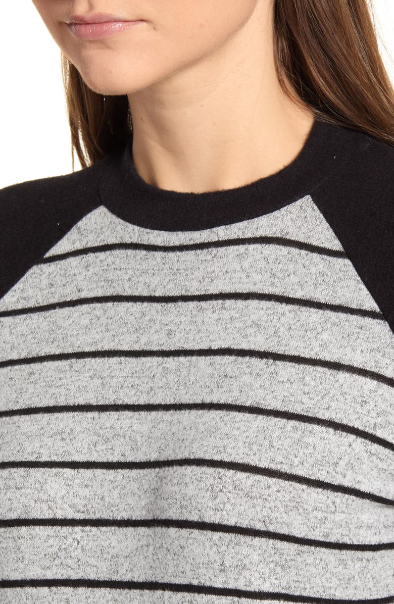 Loveappella Raglan Sleeve Knit Top, Alternate, color, 