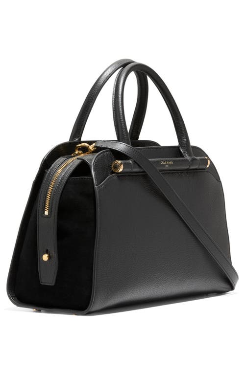 Cole Haan Medium Catherine Leather Satchel In Black