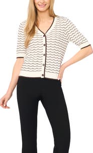 Halogen® Scallop Cardigan