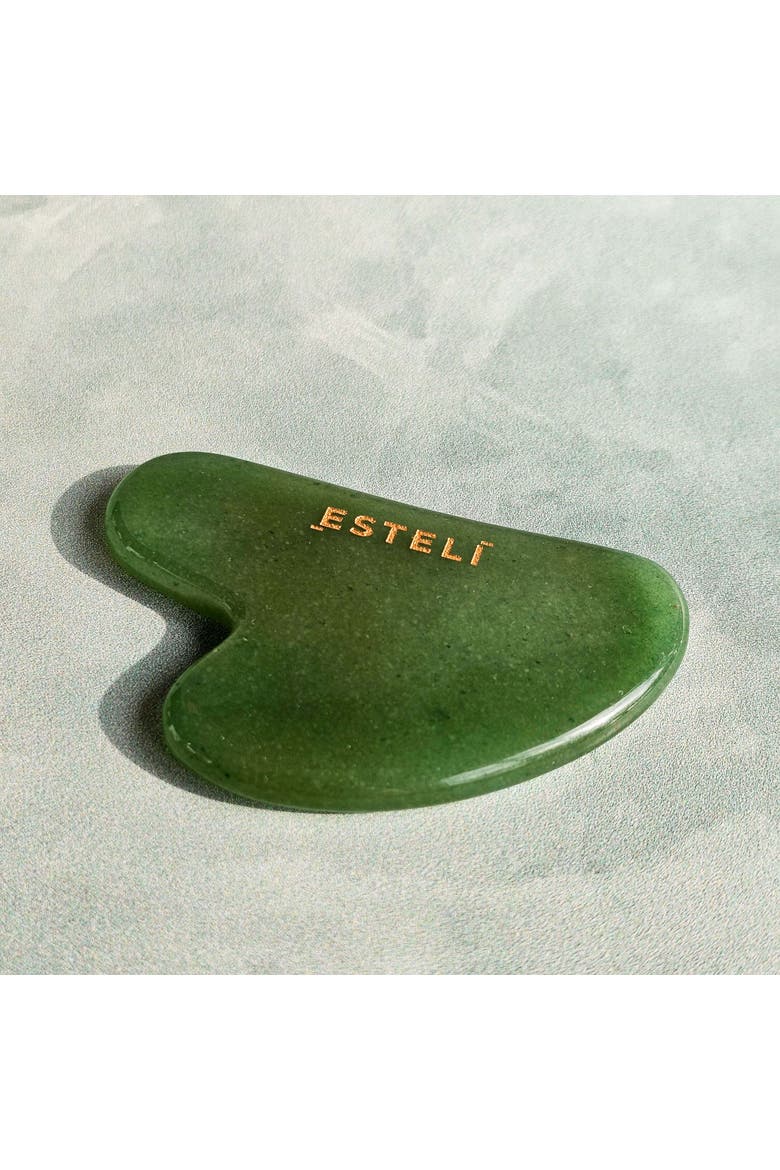 Aventurine Gua Sha, Alternate, color, Dark Green