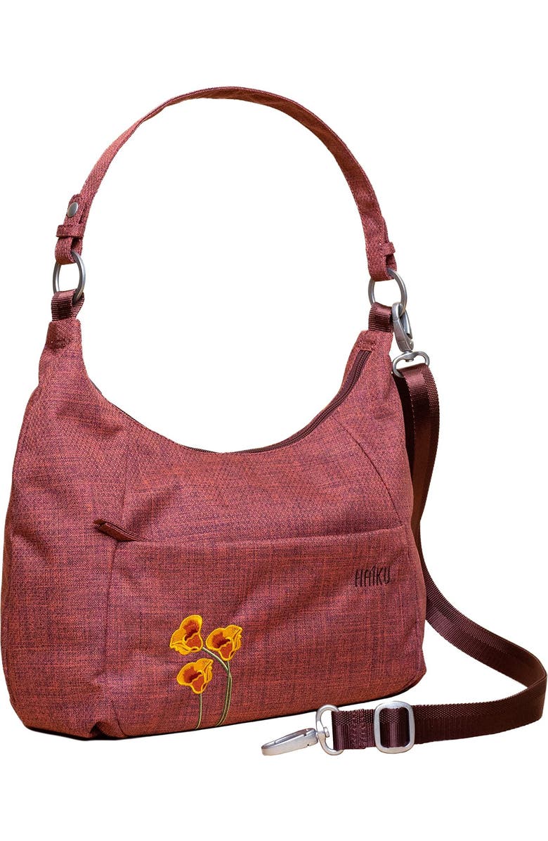 HAIKU Amble Hobo, Alternate, color, Poppy Berry