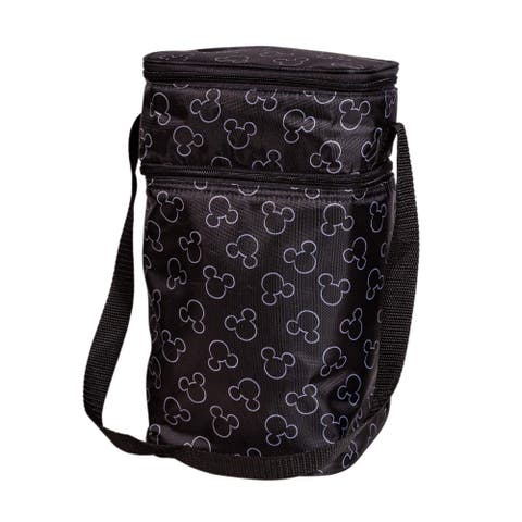 insulated 6 Bottle Cooler - Mickey Black