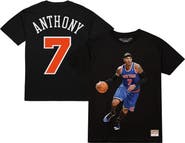 Mitchell & Ness Men's Carmelo Anthony Black New York Knicks Ultimate Player Name & Number T-Shirt