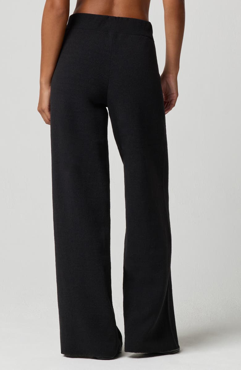 Florence by Mills Chenille Wide Leg Pants, Alternate, color, Black