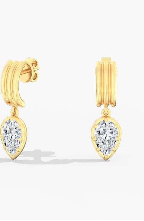Pear Aura Drop Lab Diamond
