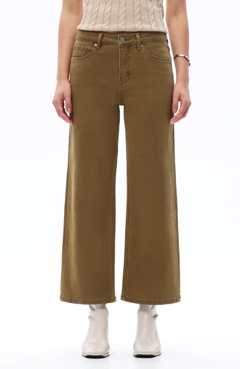 Bayeas Bella Crop Straight Leg Jeans, Main, color, Camel