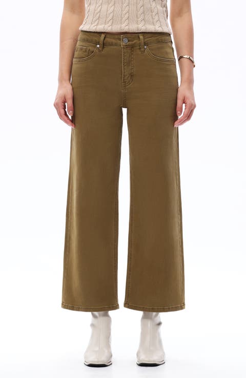 Bella Crop Straight Leg Jeans (Nocciola)