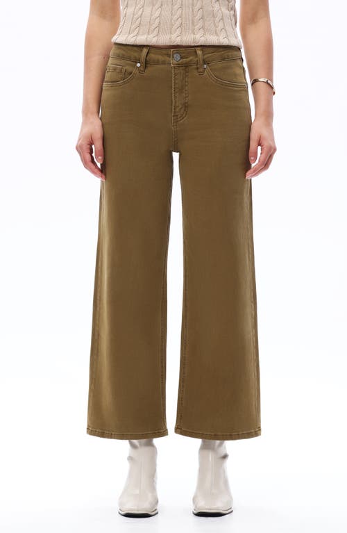 Bayeas Bella Crop Straight Leg Jeans In Brown