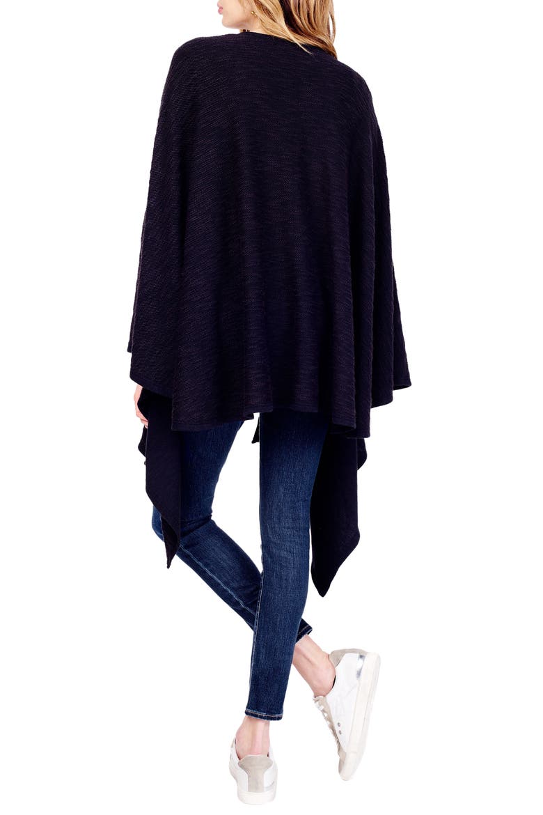 Ingrid & Isabel® 'Cozy' Maternity & Nursing Wrap, Alternate, color, JET BLACK