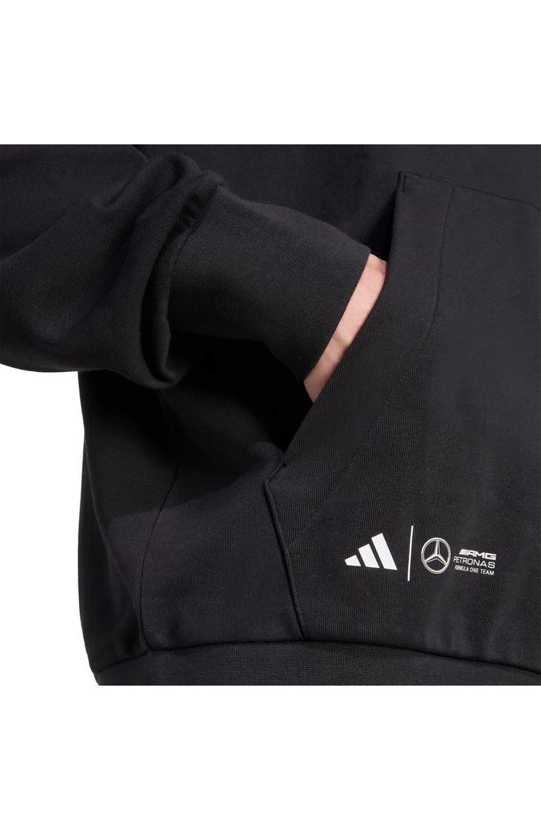 adidas Men's adidas George Russell Black Mercedes-AMG Petronas F1 Team Driver Wear Graphic Pullover Hoodie, Alternate, color, 