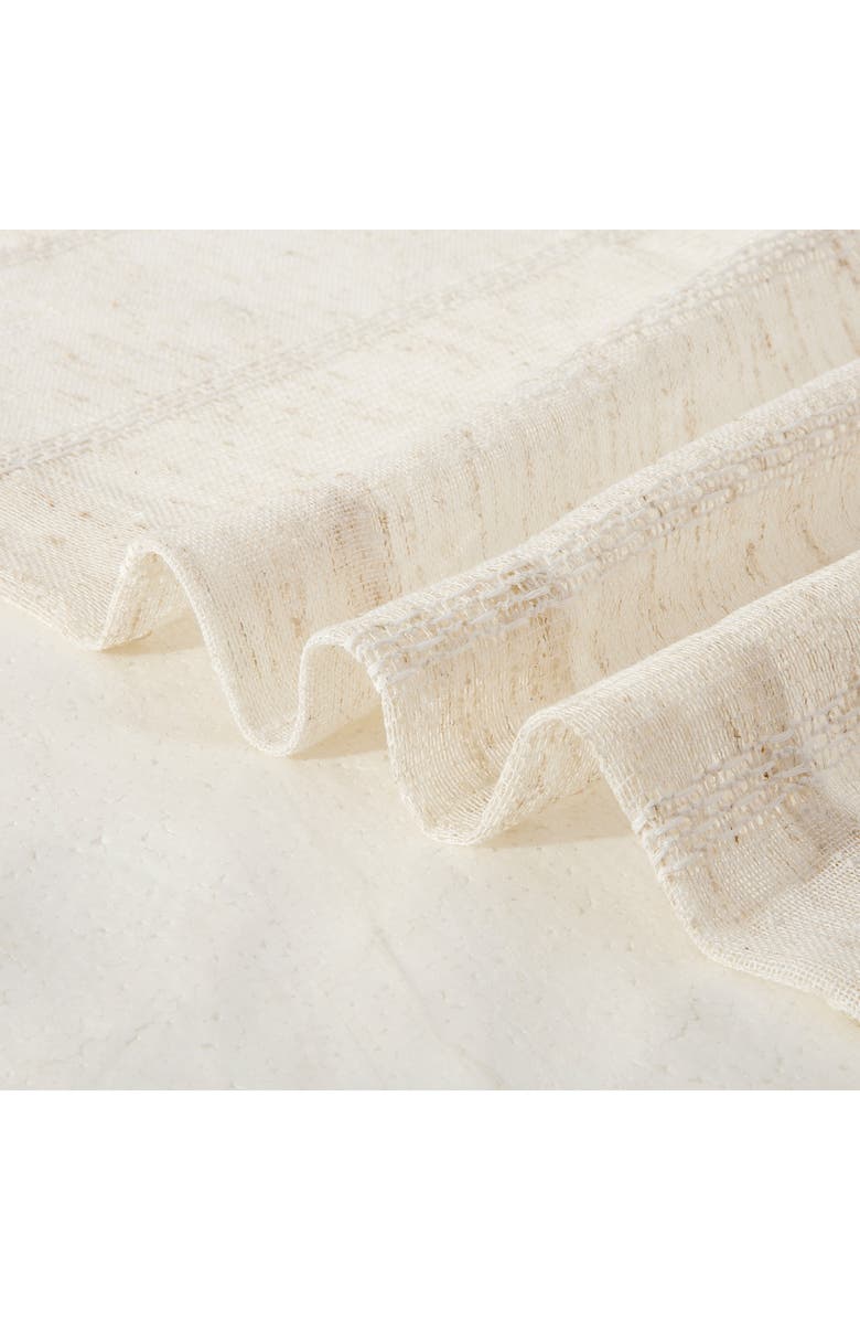 DAINTY HOME Set of 2 Sheer Curtain Panels, Alternate, color, Linen