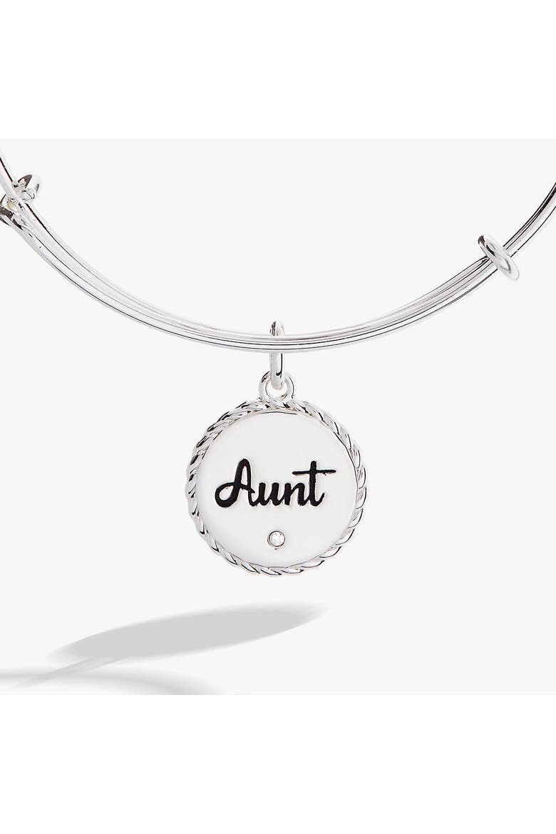 Aunt Charm Bangle, Alternate, color, Silver