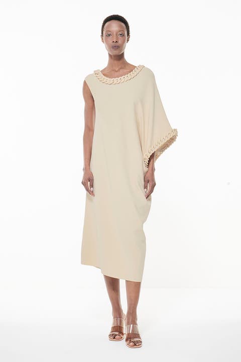 Knit Covered Chain Detail Dress