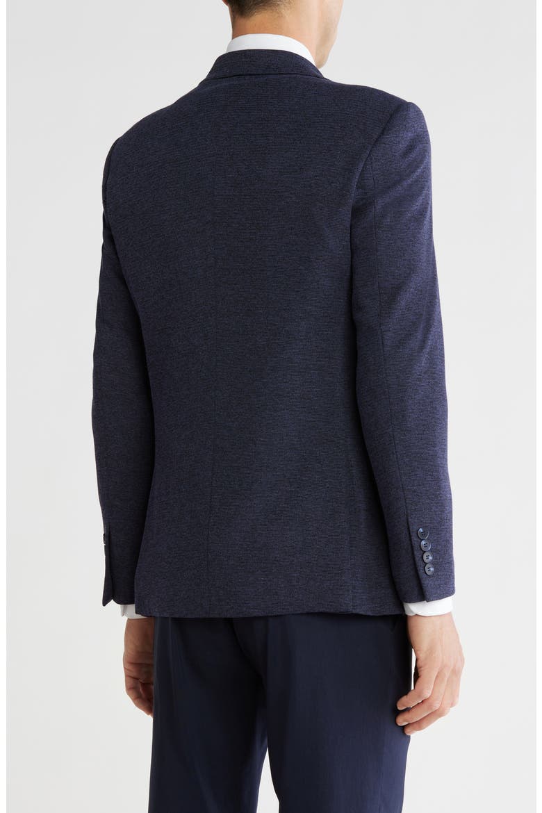 Solid Slim Fit Blazer, Alternate, color, NAVY MELANGE