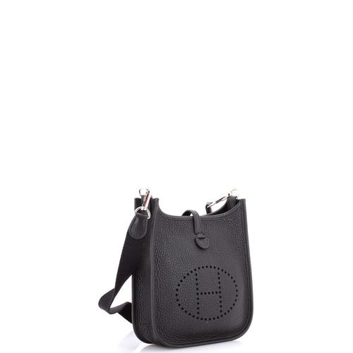 Pre-owned Hermes  Hermes Evelyne Bag Gen Iii Clemence Tpm In Black