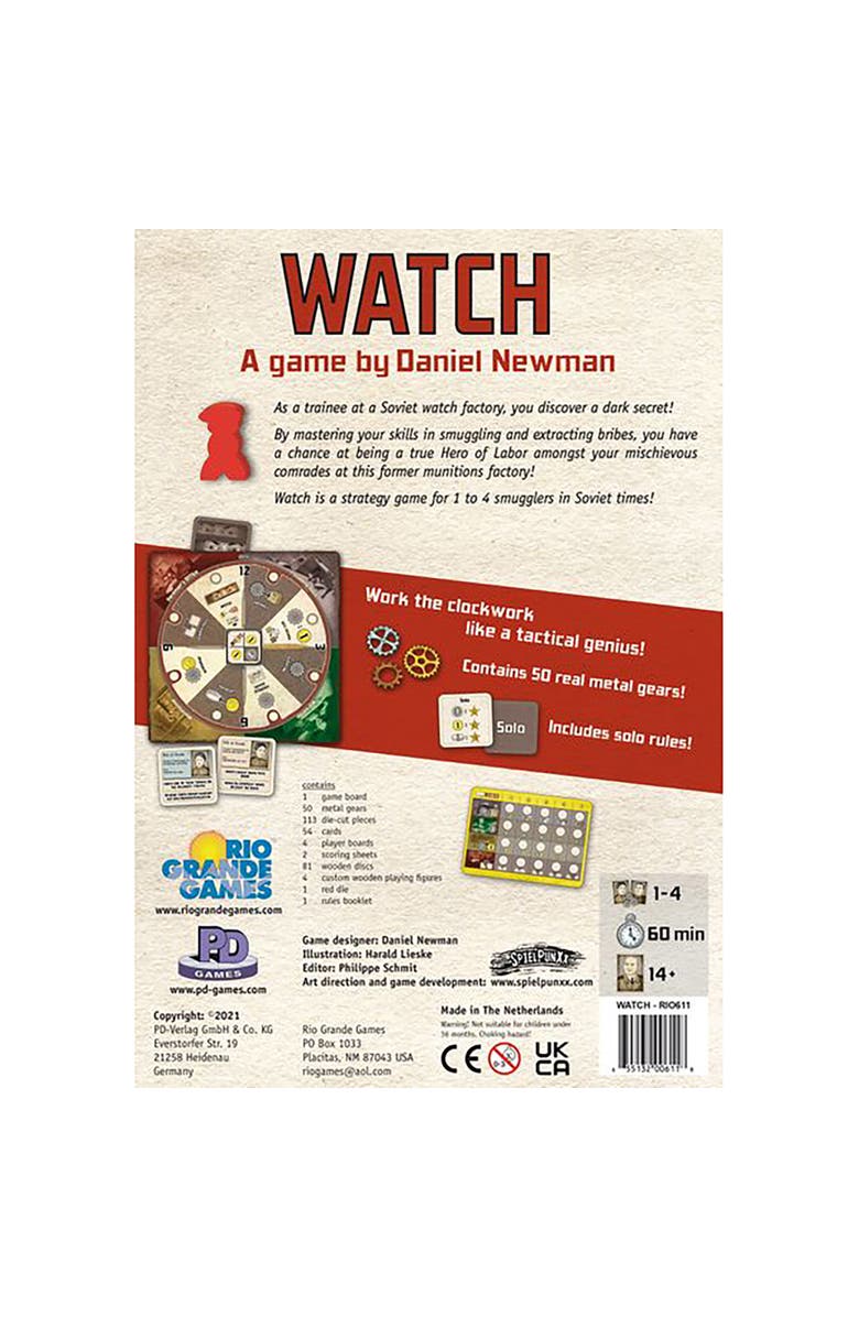 Rio Grande Games Watch Strategy Board Game, Alternate, color, Multicolored