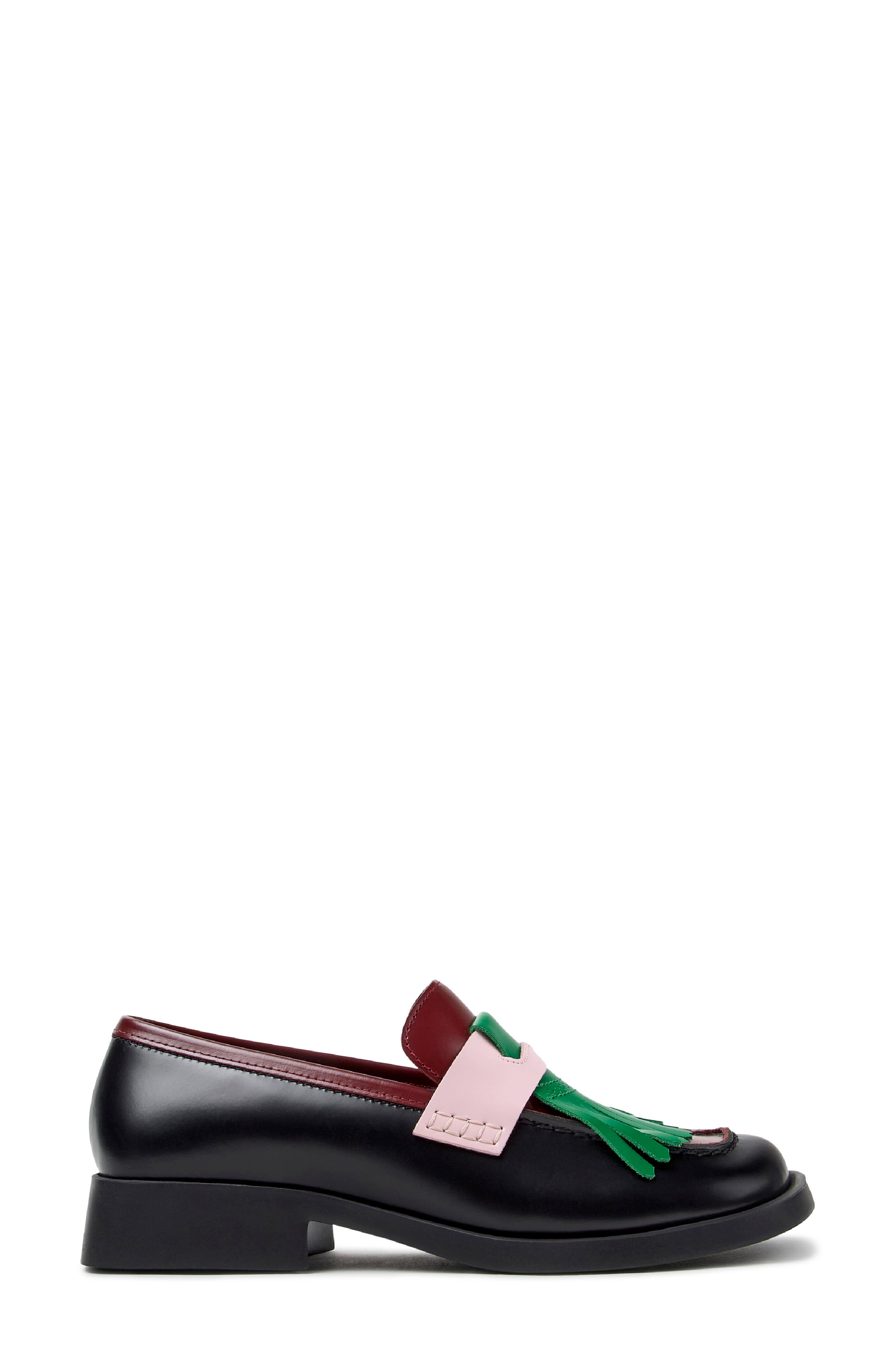 Donna Twins Mismatch Loafer, Alternate, color, BURGUNDY