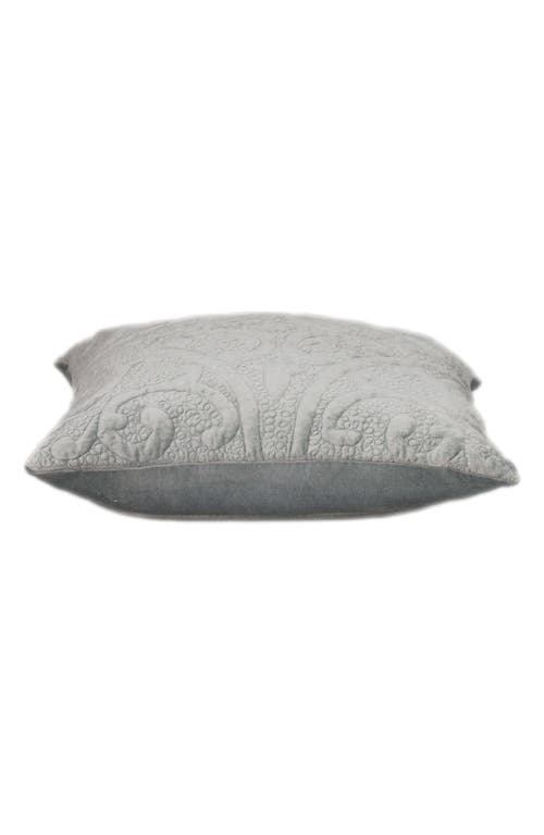 Parkland Collection Tufted Velvet Square Throw Pillow In Grey
