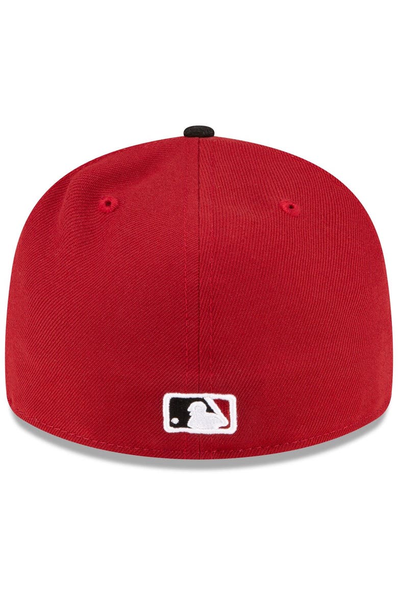 Men's New Era  Red/Black Arizona Diamondbacks Home Authentic Collection On-Field Low Profile 59FIFTY Fitted Hat, Alternate, color, Red