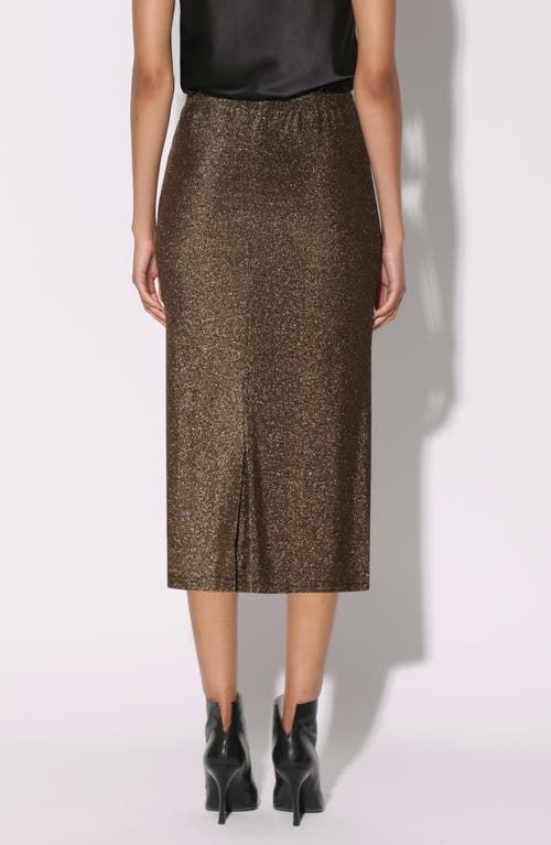 WALTER BAKER WALTER BAKER ERICA METALLIC MIDI SKIRT