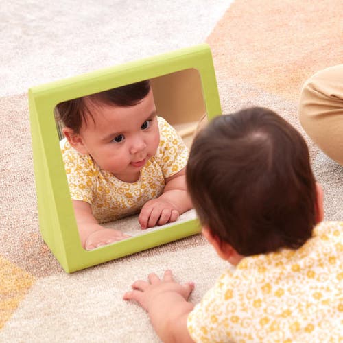 Kaplan Early Learning Company Soft Floor Mirror In Green