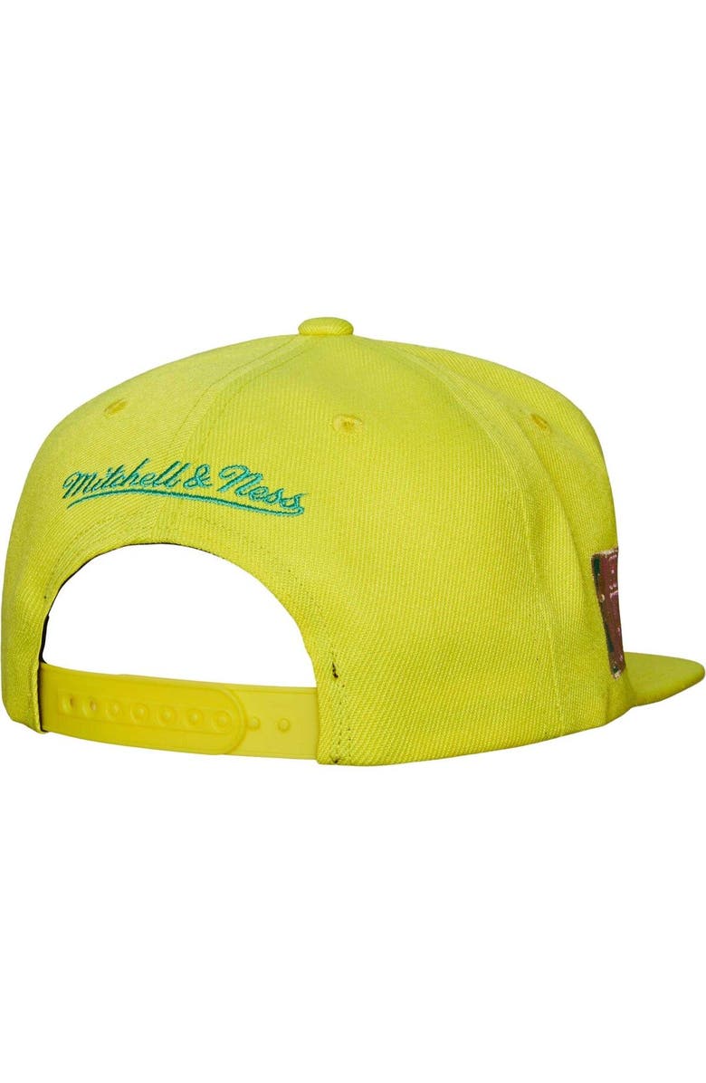Mitchell & Ness Men's Mitchell & Ness Gold Seattle SuperSonics Hardwood Classics Soul Pastel Snapback Hat, Alternate, color, 