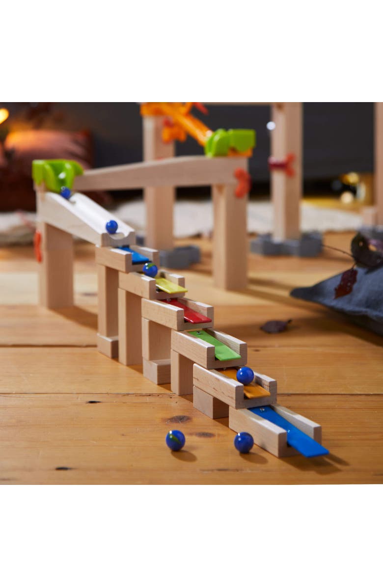 HABA Melodious Building Bricks - Wooden Marble Run Accessory, Alternate, color, Multi