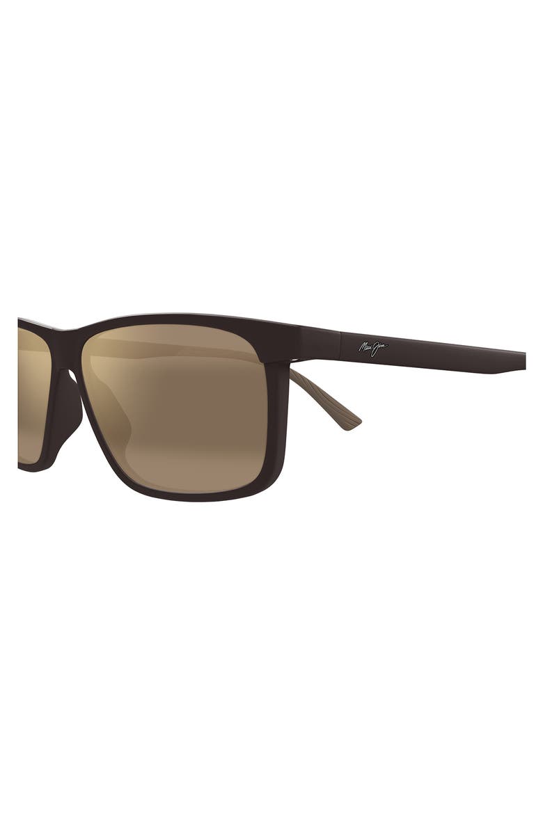 Pulama 59mm PolarizedPlus2® Square Sunglasses, Alternate, color, BROWN