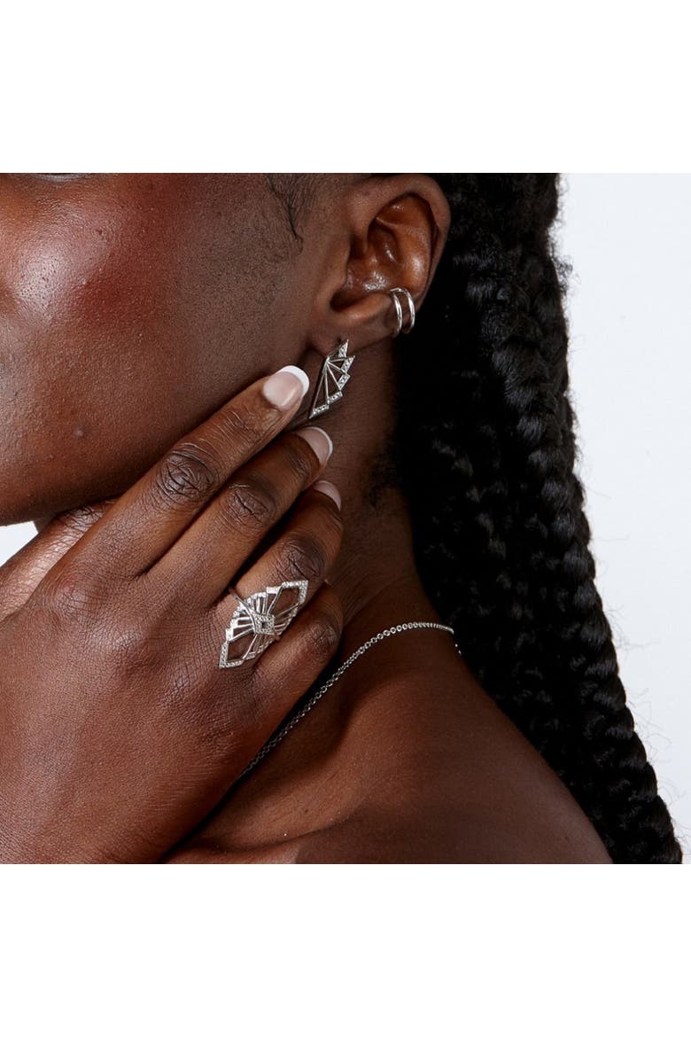 Mirror Chrysler Ring, Alternate, color, Sterling Silver