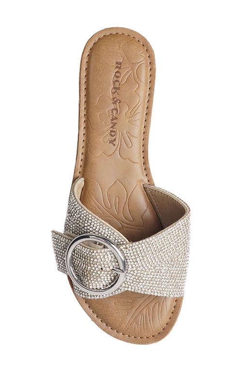 Rock & Candy Rock And Candy Crystal Buckle Slide Sandal