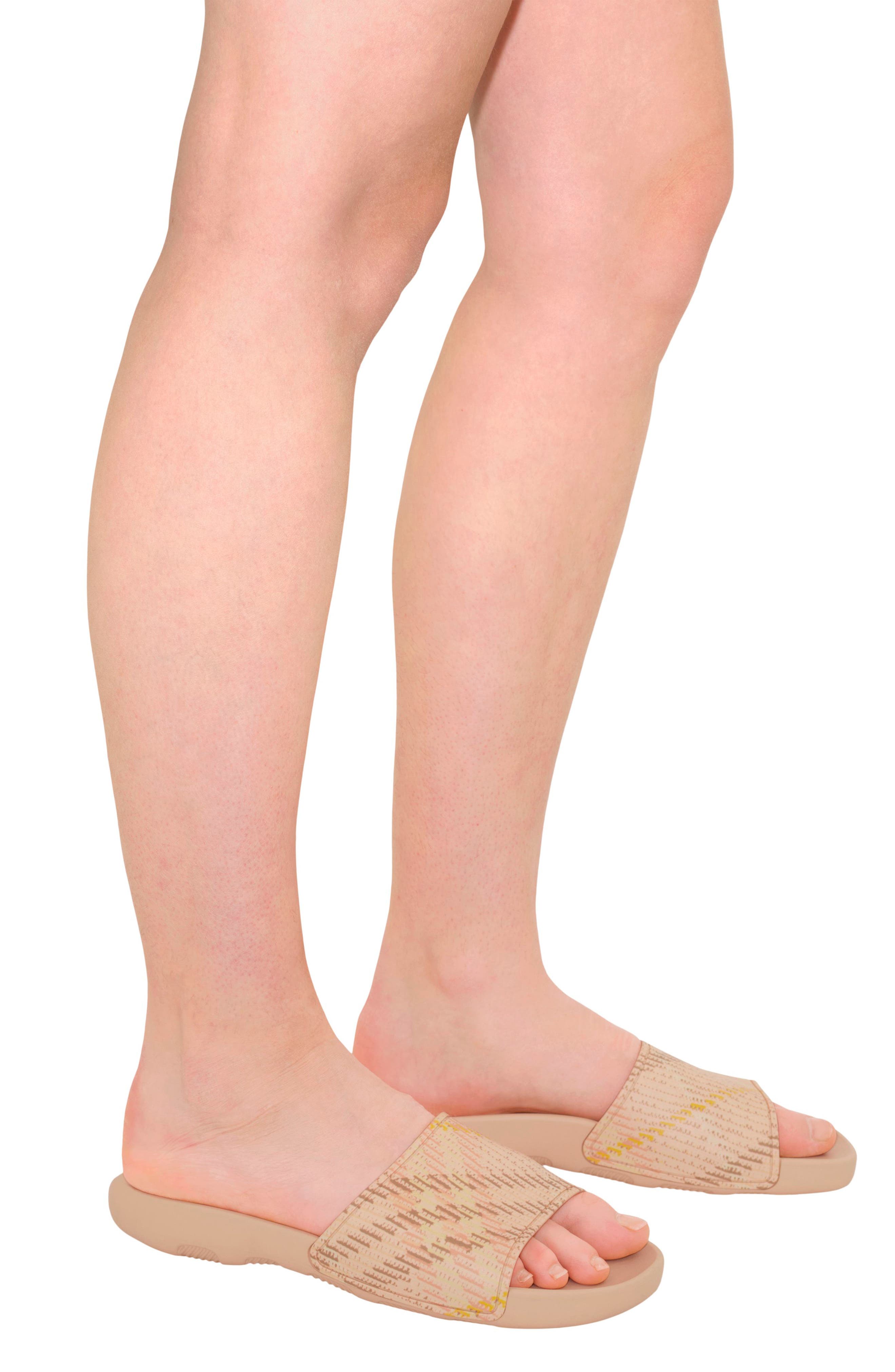 Burberry Dive Embossed Check Pool Slide Sandal, Alternate, color, 