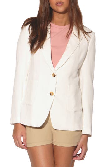 Walter Baker Felix Blazer Jacket In Ivory