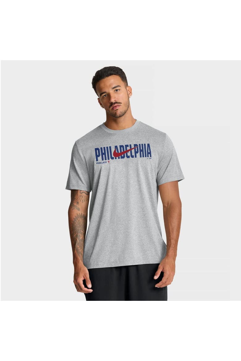 Men's Nike Heather Gray Philadelphia Phillies Swoosh Legend Dri-FIT T-Shirt, Main, color, Heather Gray