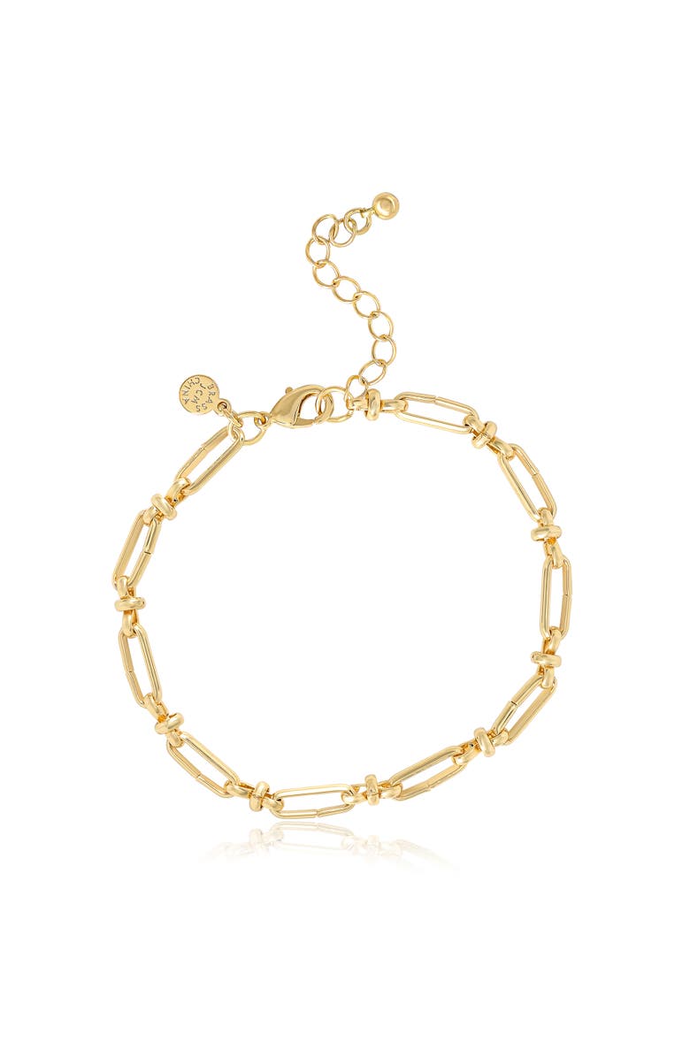 Jessica Simpson Gold-Tone Layered Bracelet Set, Alternate, color, Gold